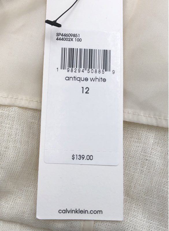 NWT Calvin Klein Women's Antique White Blazer - Size 12