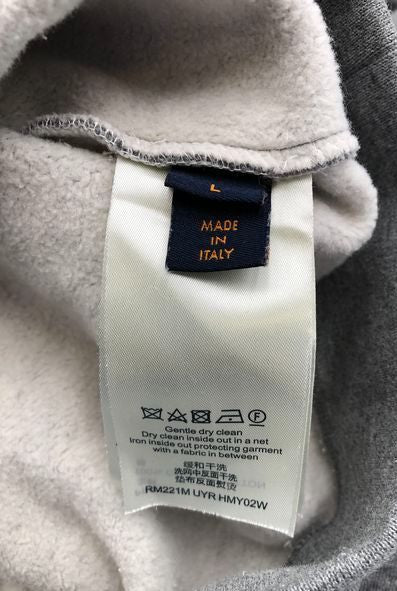 Louis Vuitton Women's Grey\Black 'Boyfriend' Sweatshirt-Size: Large (+COA)
