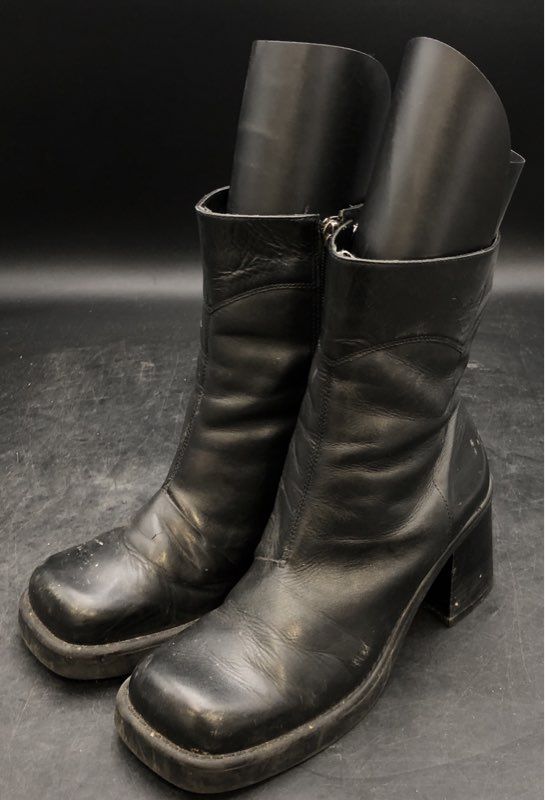 Harley-Davidson Women's Black Platform Boots - Size 9.5