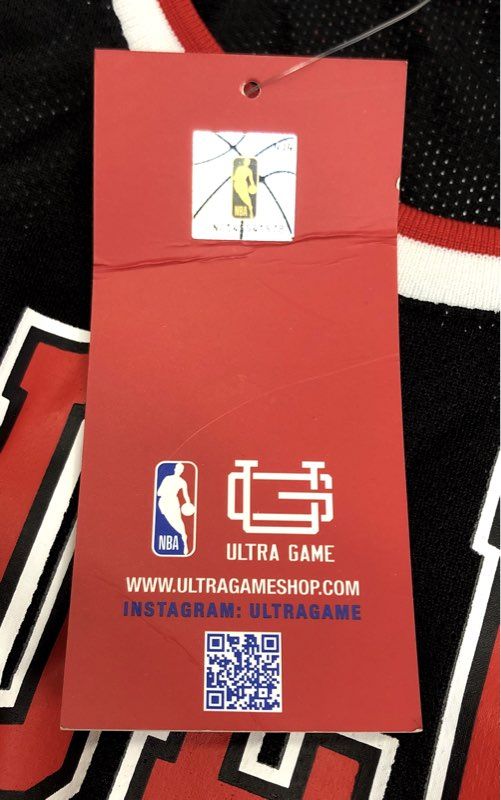 Ultra Game Men's NBA Chicago Bulls Jersey Black Mesh Graphic Sleeveless NWT Sz M