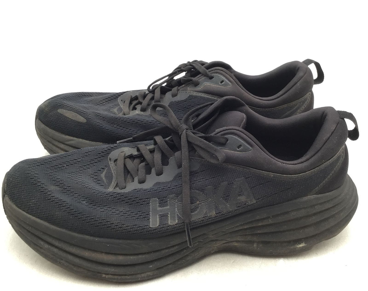 Hoka One One Men&#39;s Black Bondi 8 1127953 BBLC Running Shoes - Size 11.5EE