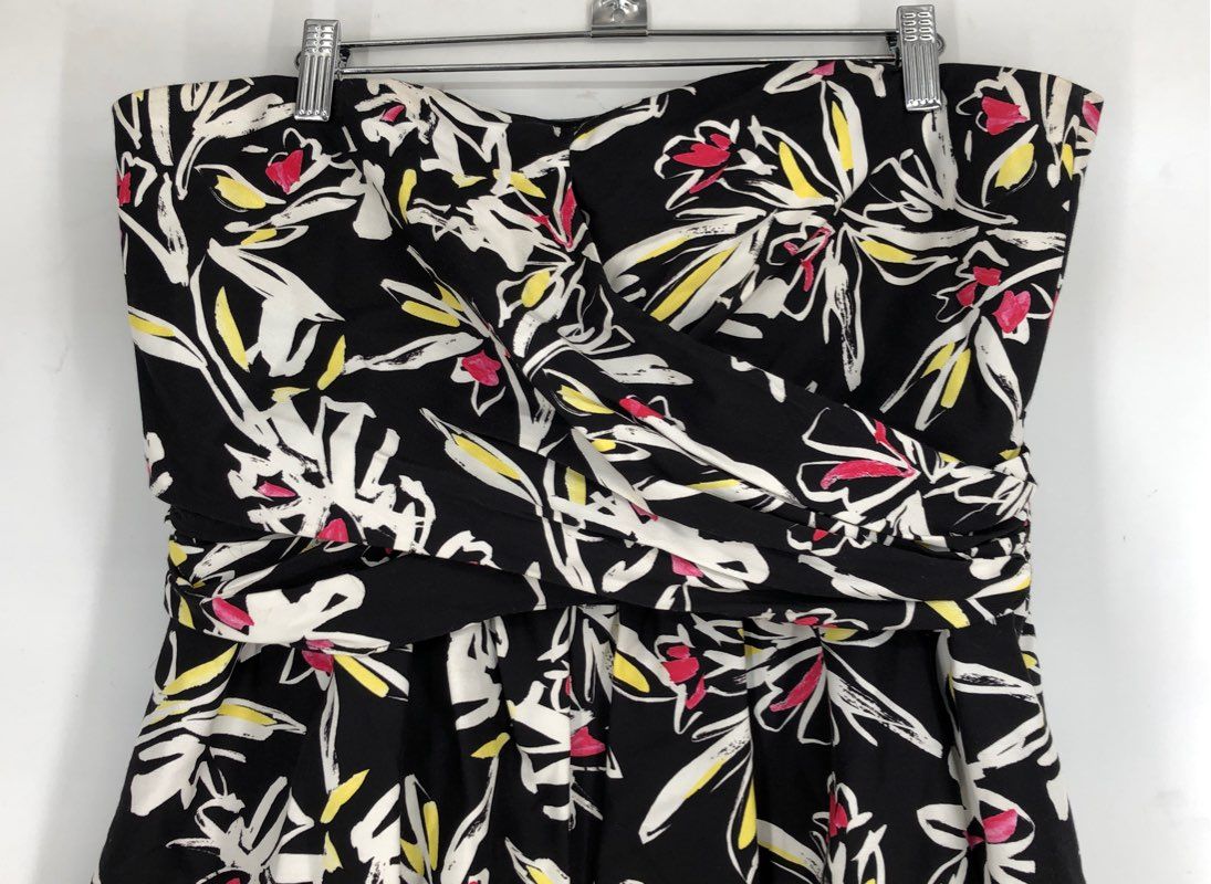 Milly Women's Black Floral Mini Dress - Size 12