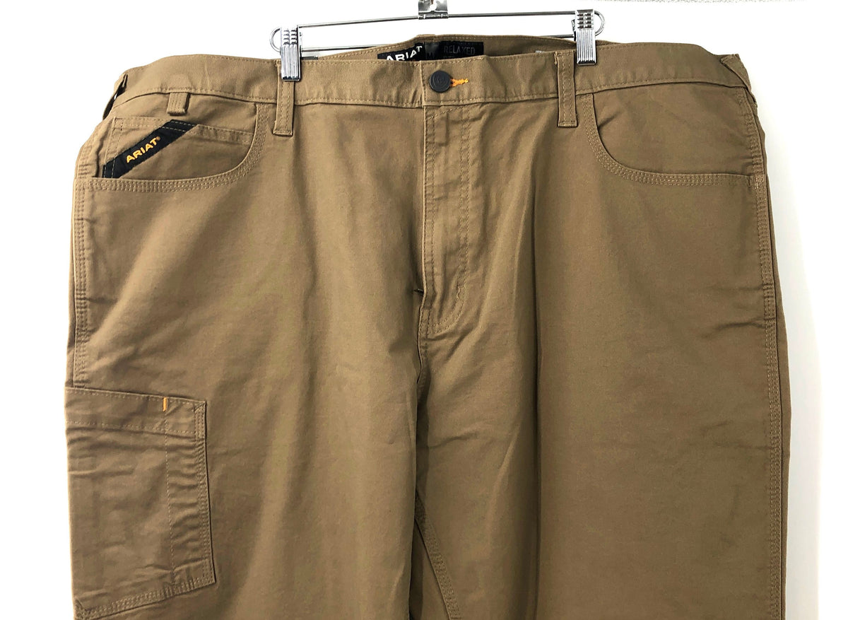 Ariat Rebar Men's Brown M4 Relaxed Straight DuraStretch Work Pants NWT 44x32