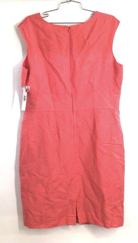 Alex Marie Women's Pink Clarissa Linen Blend Sleeveless Sheath Dress 16 NWT