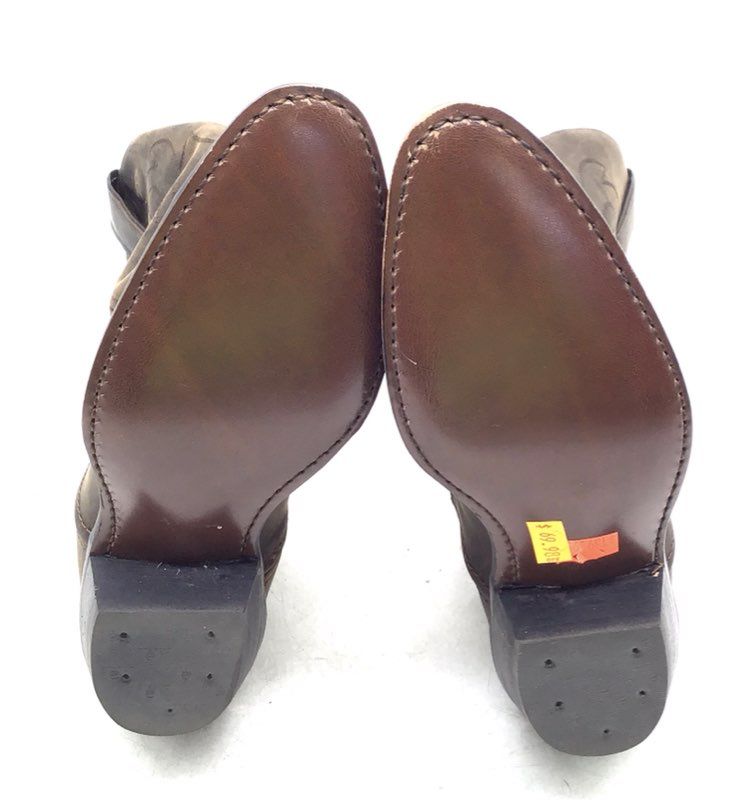 Laredo DH5262 Brown Leather Slouch Western Cowboy Boots Women's Size 6 M