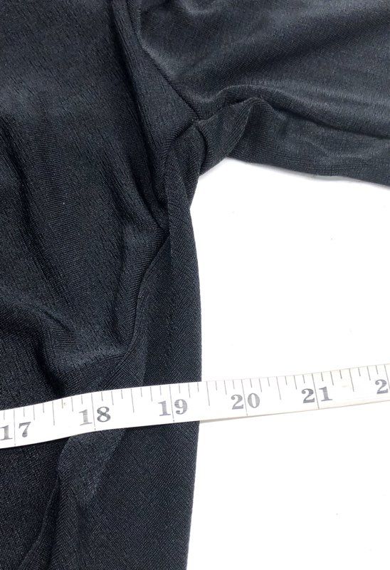 Intimately Free People Women's Black Ruched Long Sleeve Draped Bodysuit Sz M