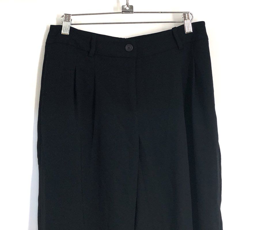 Karl Lagerfeld Paris Women's Black Pleated Tapered Dress Pants NWT Size 2