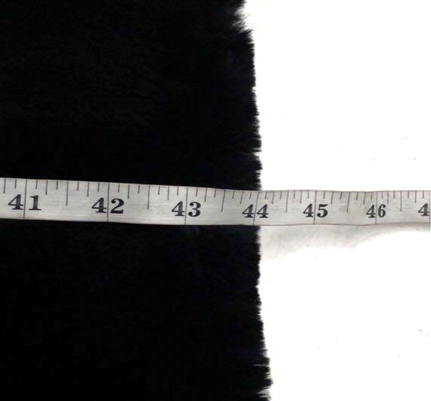 Vintage Regina Women's Black Seal-Dyed Coney Fur Long Coat Husch Bros. Sz L