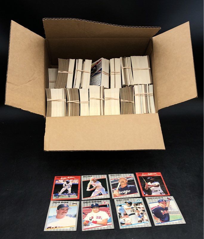 11.7 lbs. Lot Of Baseball Cards. Medium Box, Unsorted