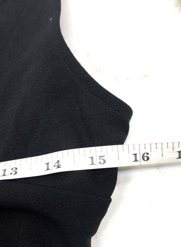 Ann Taylor Factory Women's Black Sleeveless V-Neck Tie Waist Jumpsuit Sz 0