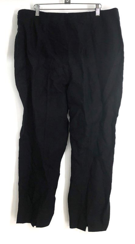 Ellen Tracy Women's Black Tapered Leg Dress Trousers Pants Sz 16 NWT