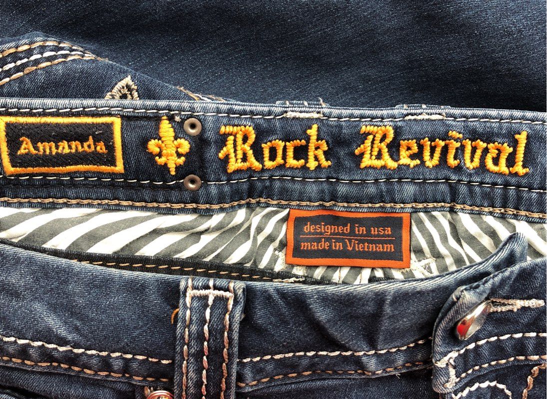 Rock Revival Women's Blue Amanda Denim Easy Bootcut Jeans - Size 29