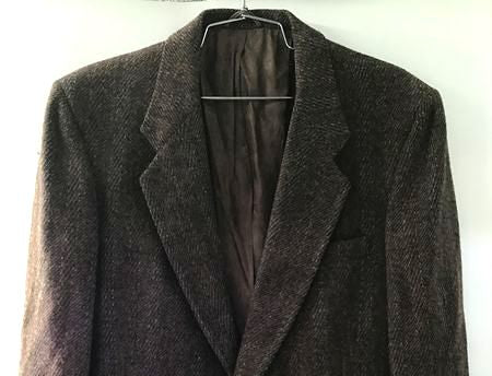 Christian Dior Men&#39;s Brown Wool Notch Lapel Single-Breasted Blazer W/COA