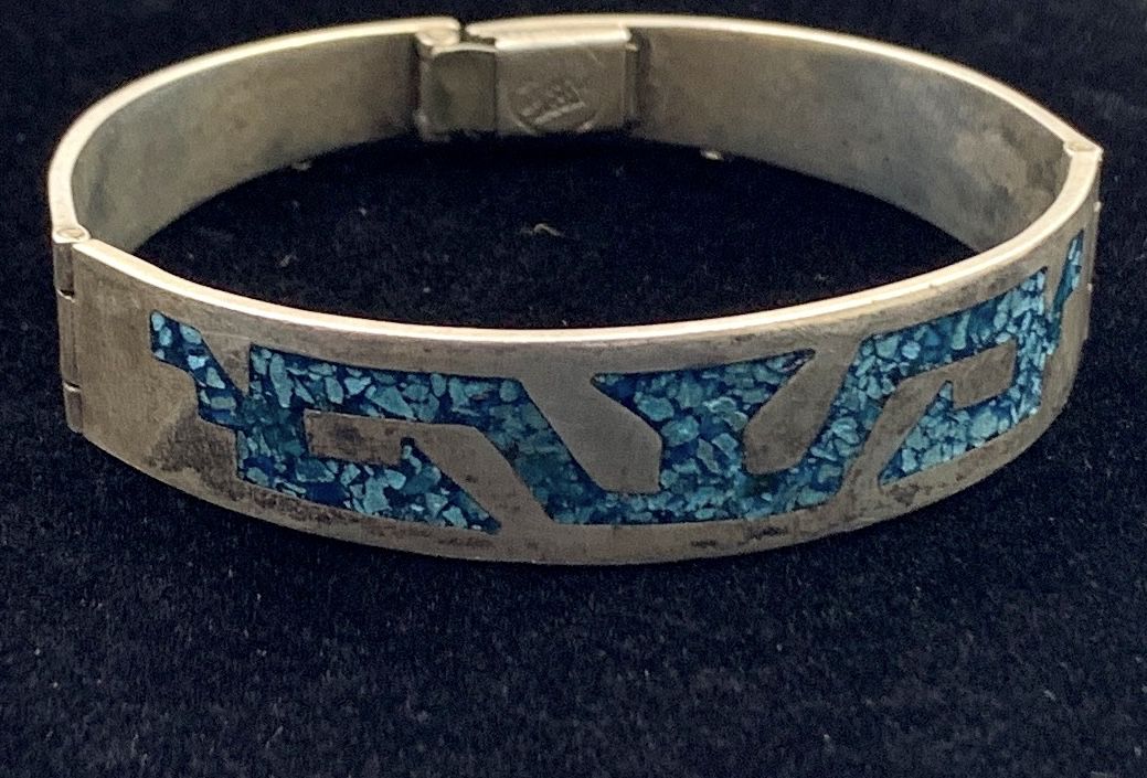 Striking Sterling (.925) Silver 10mm Hinged Bangle 24.23g