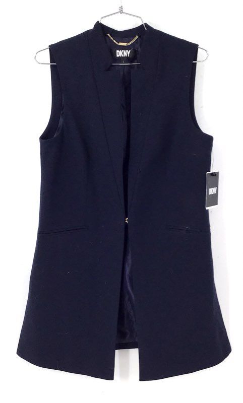 NWT DKNY Women's Navy Vest - Size 4