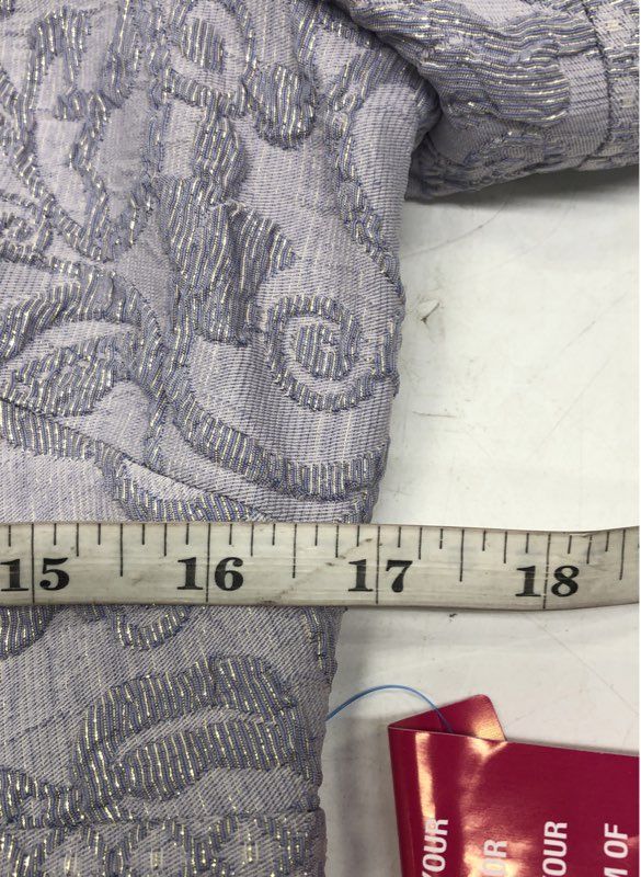 Belle Badgley Mischka Women's Lavender Metallic Brocade Maxi Dress Sz 6 NWT