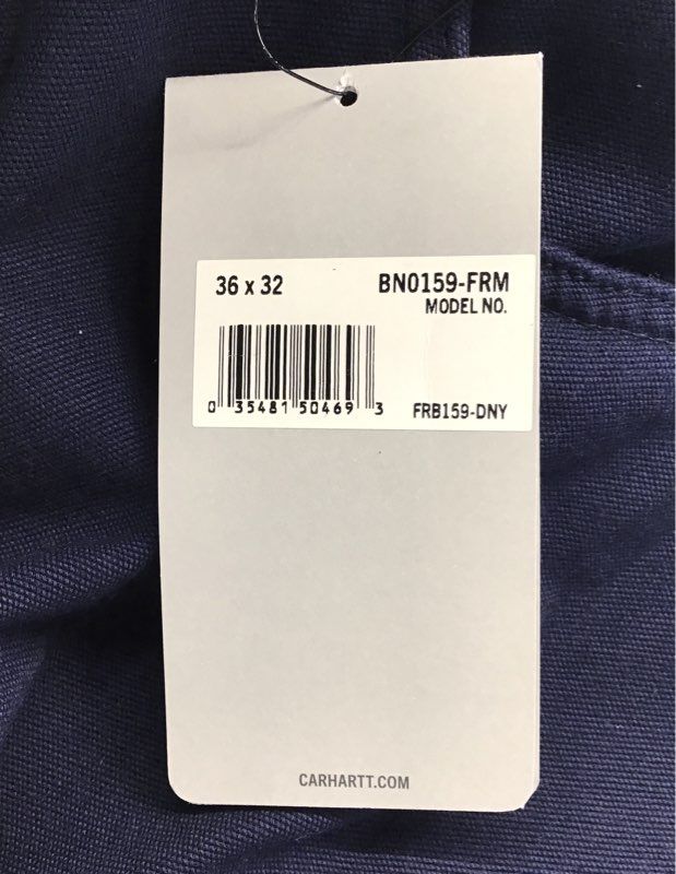 Carhartt Men's FR Loose Fit Midweight Canvas Work Pant Dark Navy NWT Sz 36x32