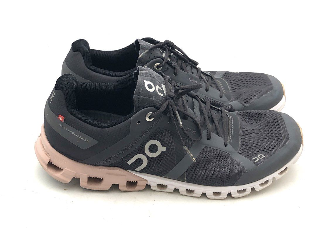 On Cloudflow Rock Rose Grey Pink Women's Running Shoes Size 10
