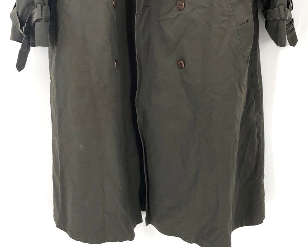 London Towne Men's Green Trench Coat