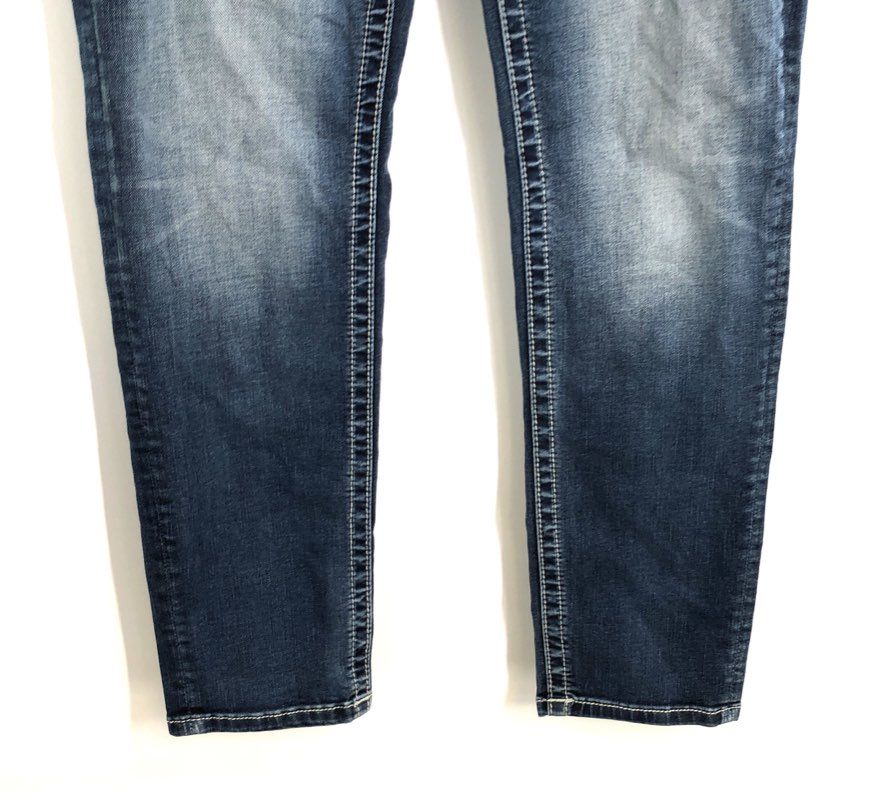 Miss Me Women's Dark Wash Skinny Jeans Embellished Pockets Stretch Sz 31