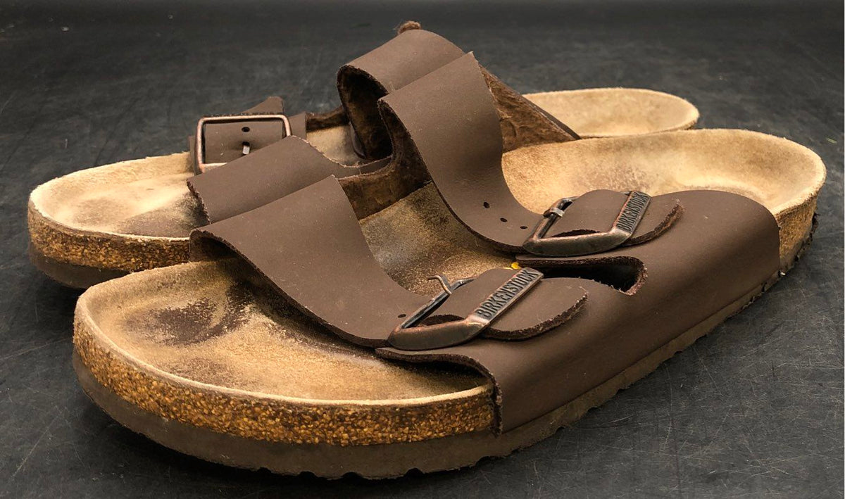 Birkenstock Women's Brown Slip-On Sandals - Size 9