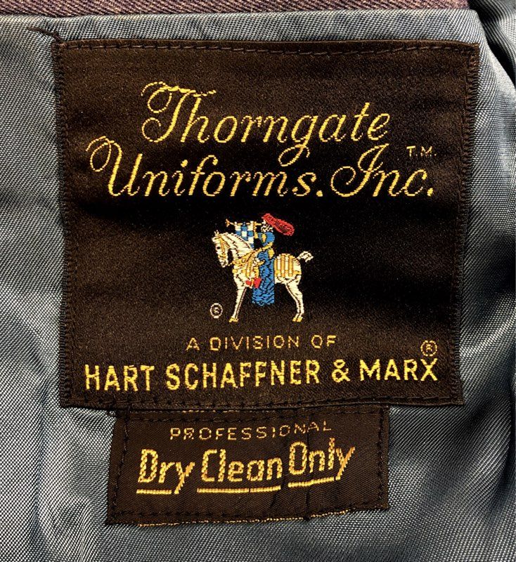 Vintage 80s Thorngate JROTC Lyman Ward Military Academy Dress Coat Sz 38L