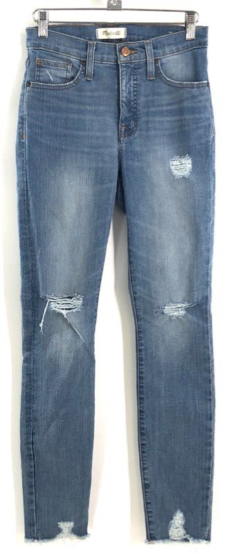Madewell Women's The Perfect Vintage Jean Distressed Denim Blue Lot of 2 Sz 25