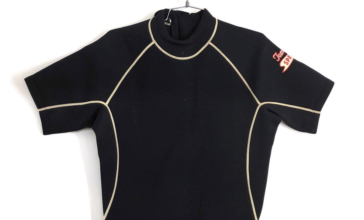 Tommy D Sports Shorty Wetsuit Lot 3 Black Neoprene Back Zip