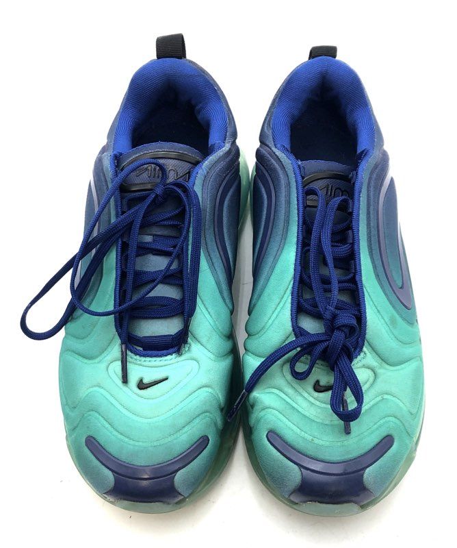 Nike Air Max 720 GS Hyper Jade Royal Blue Sneakers AQ3196-400 Size 6.5Y