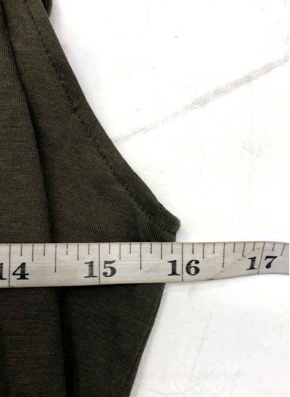 Cleo + Wolf Women's Tank Top Olive Green Sage Take It Easy Graphic Racer NWT XS