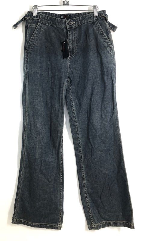 Vintage 90s Polo Ralph Lauren Women's Wide Leg Side Cinch Jeans Dark Wash NWT 4
