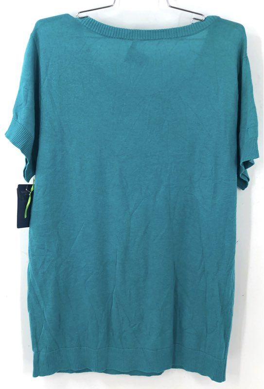 NWT Doncaster Collection Women's Teal Pullover Sweater - Size 2W