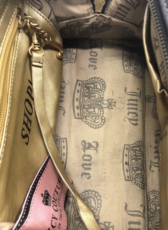 Vintage 2000s Juicy Couture Olive Velour Crown Embroidered Bowler Satchel Bag