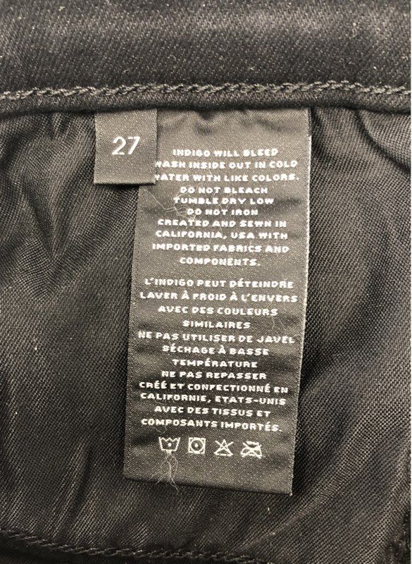 J Brand Women's Photo Ready HD Vesper Skinny Jeans Black Sz 27 NWT