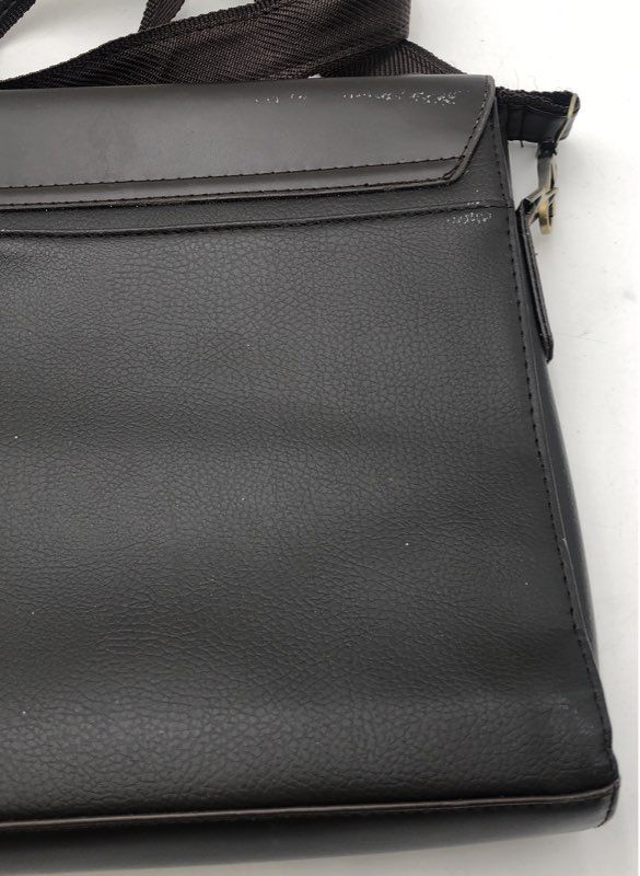 Polo Black Messenger Satchel Bag Crossbody Flap Logo
