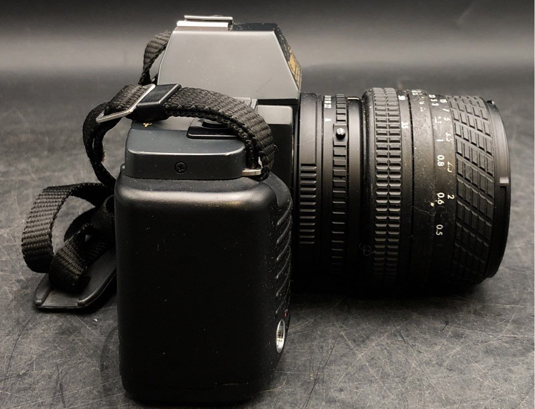Vintage Canon T70 35mm SLR Camera + 2 Lenses Lot Canon FD Mount