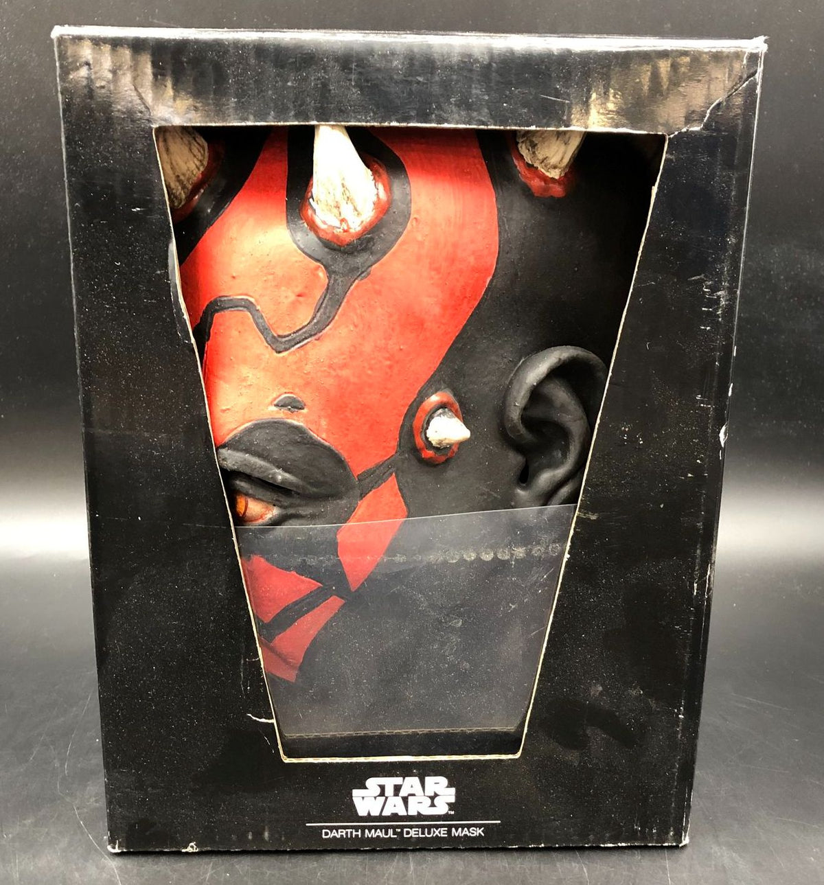 Disney Star Wars The Phantom Menace Deluxe Darth Maul Overhead Mask with Box
