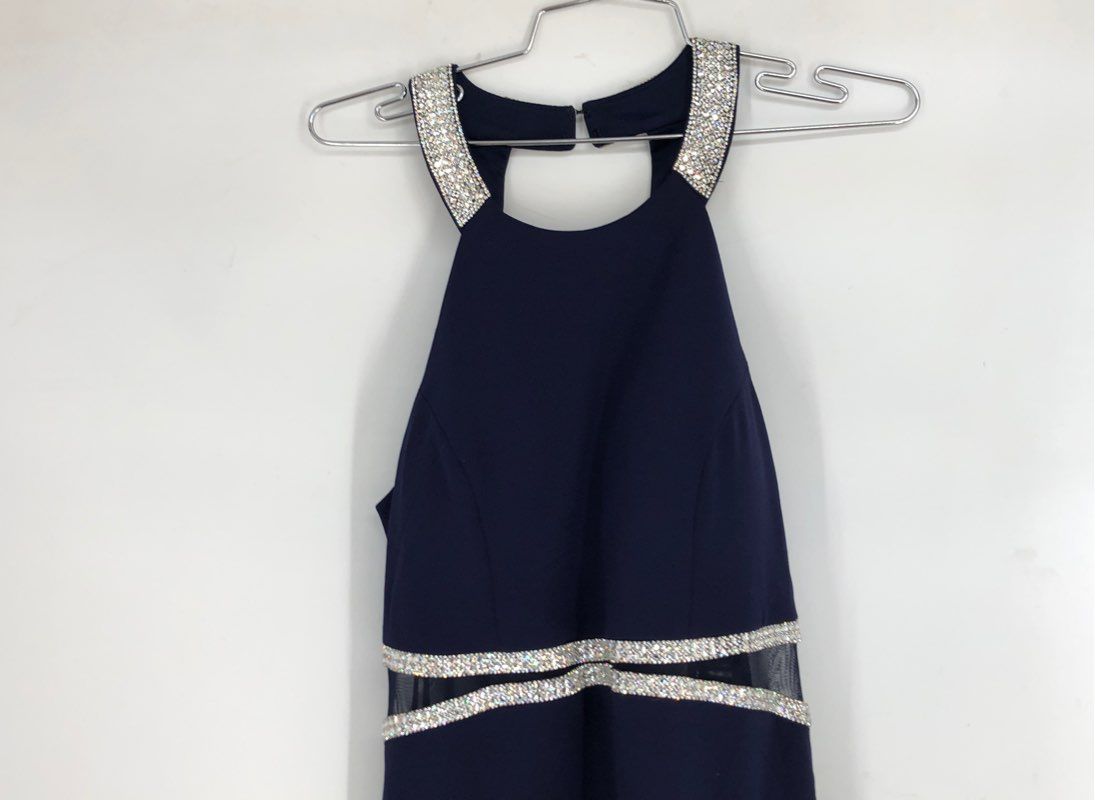 NWT My Michelle Women's Navy Maxi Dress - Size 13