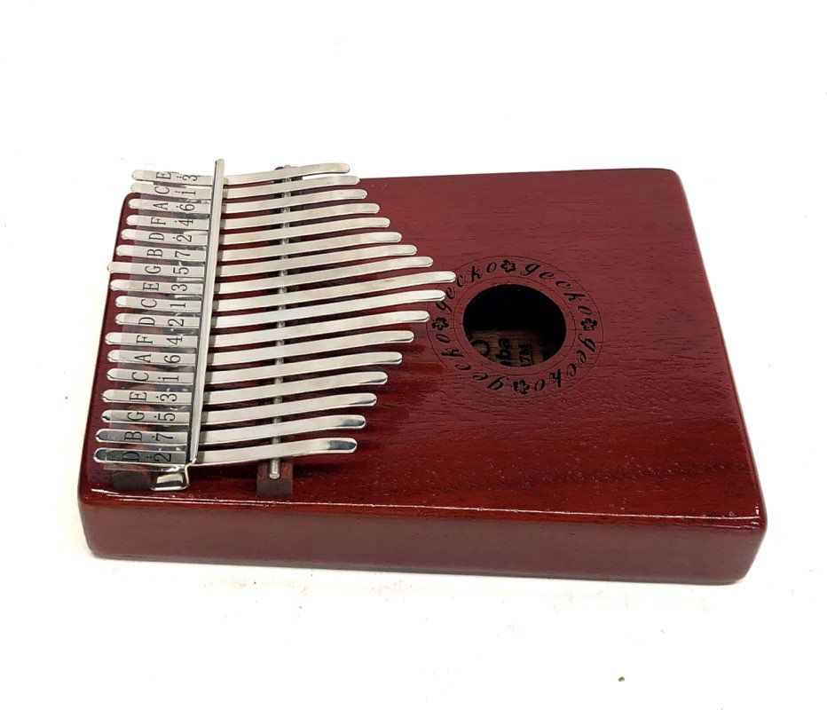 Gecko K17M 17-Key Kalimba Thumb Piano Mahogany Wood with Protective Case