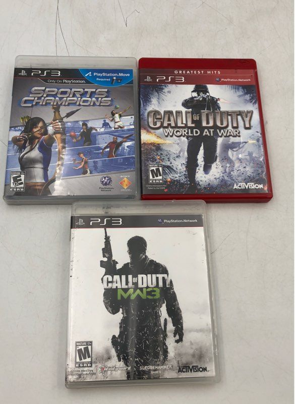 Sony Playstation 3 Video Game Lot - Rocksmith, Call of Duty World At War &amp; More