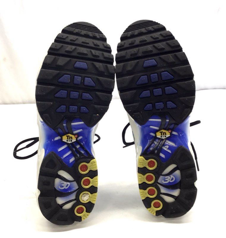 Nike Air Max Plus GS Grey Royal Blue Running Shoes CD0609-019 Size 7Y