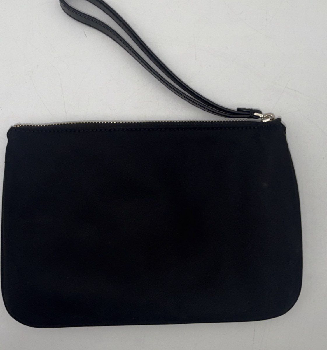 Kate Spade New York Black Nylon Wristlet Small Pouch Clutch Gold Hardware