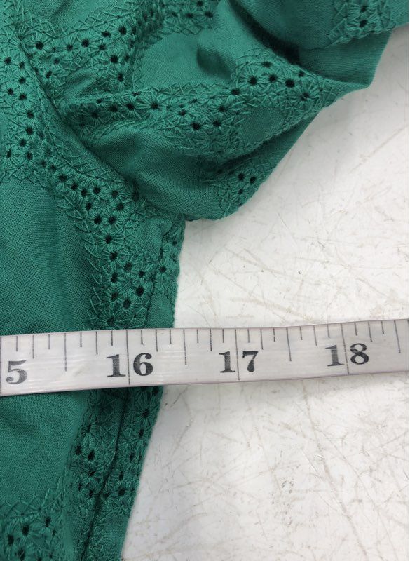 NWT J. Crew Women's Green Cotton A-Line Dress - Size 2