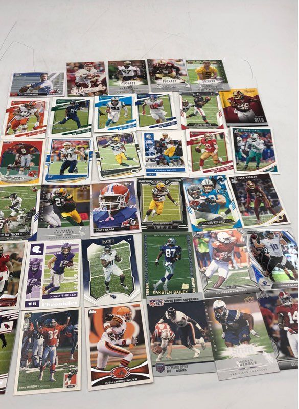 Lot Of Football NFL Cards. Medium Box, Unsorted