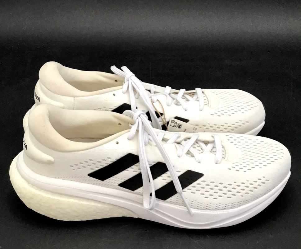 Adidas Men&#39;s Supernova 2 GW9089 White Low-Top Running Shoes - Size 10