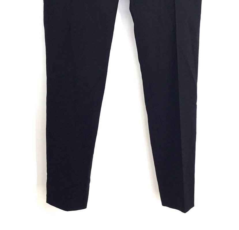 Gunex Women's Black Virgin Wool Blend Slim Leg Dress Pants Made in Italy Sz 6