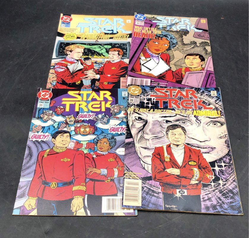 Comic Book Lot DC Marvel 1990s Star Trek X-Men Sci-Fi Superhero 25 Comics