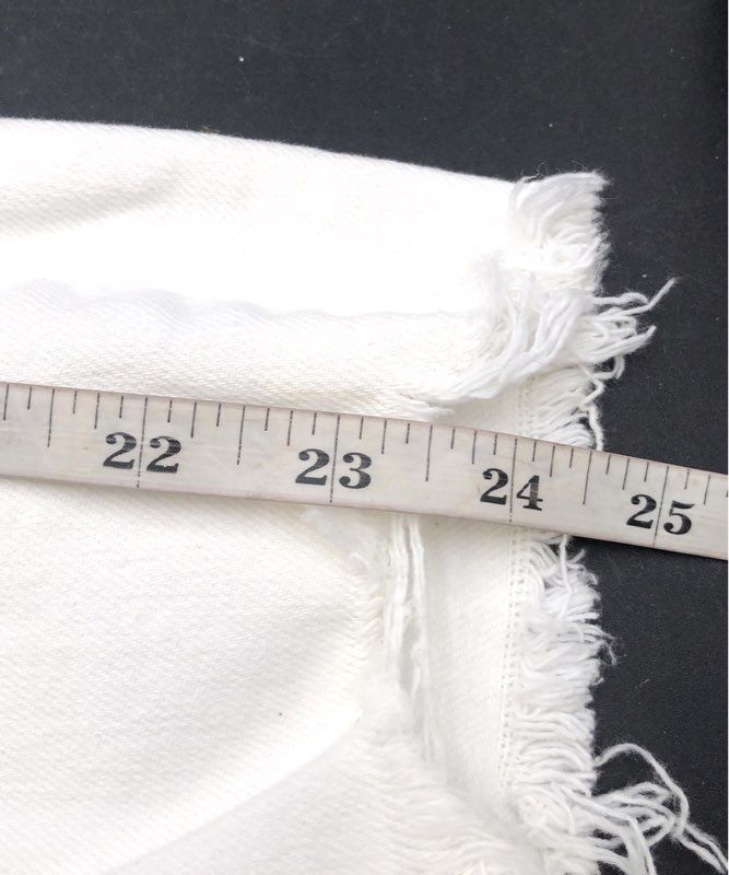 Levi's Women's 721 High Rise Skinny Jeans White Distressed Raw Hem Sz 27
