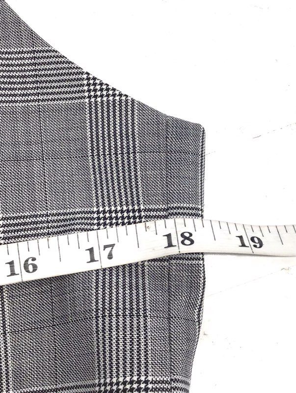 Express Men's Gray Glen Plaid Wool Blend Suit Vest Waistcoat NWT Sz XS