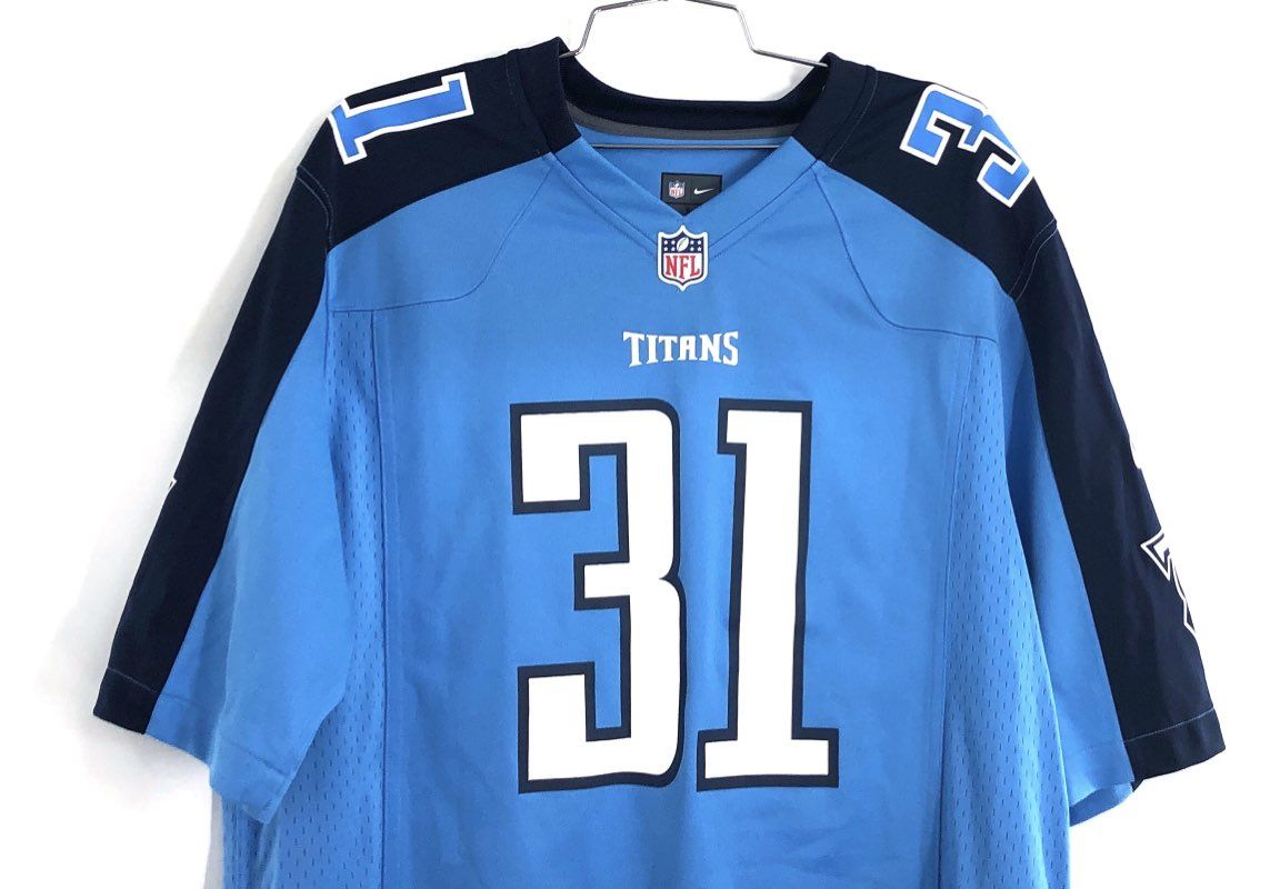 Nike NFL Football Tennessee Titans Bernard Pollard Signed Jersey Size L #31